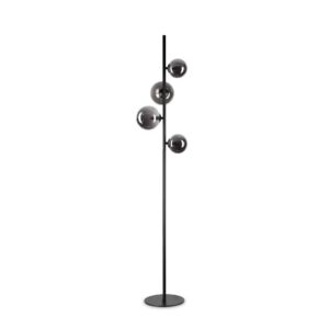 Ideal Lux Perlage PT04 306988 - лампион с опушено стъкло и черен метал, общ изглед