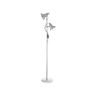 Лампион Ideal Lux Polly PT2 061122 в цвят хром на бял фон