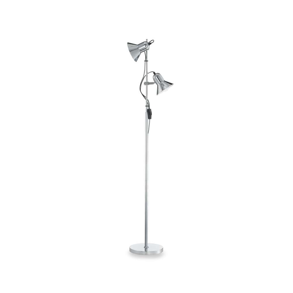 Лампион Ideal Lux Polly PT2 061122 в цвят хром на бял фон
