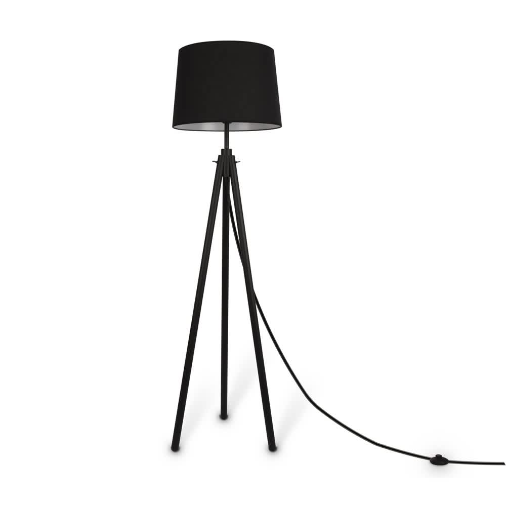 Maytoni Calvin Z177FL-01B - черен лампион с тринога основа