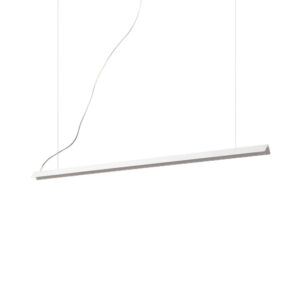 Бял линеен LED пендел Ideal Lux V-line SP 275369 с две стоманени окачвания
