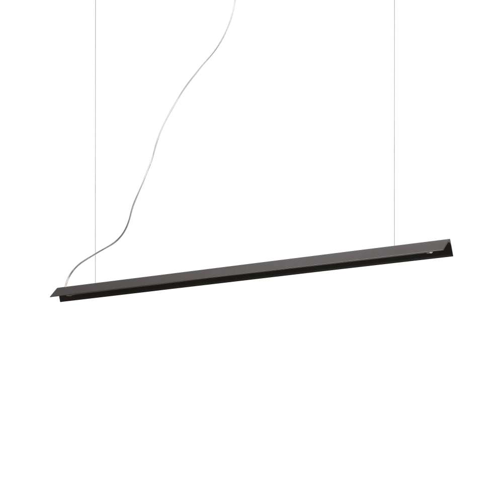 Черен линеен LED пендел Ideal Lux V-line SP 275376 с две стоманени окачвания