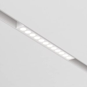 Линеен LED прожектор Maytoni Exility Points TR031-2-12W4K-W, бял, общ изглед върху релсата