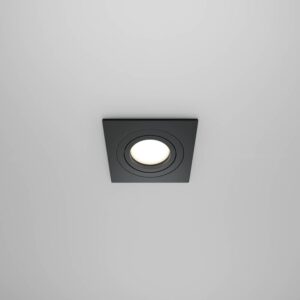 Луна за вграждане Maytoni Atom DL024-2-01B GU10 черна - изглед след монтаж
