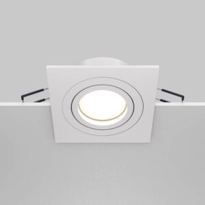 Луна за вграждане Maytoni Atom DL024-2-01W GU10 бяла - общ изглед с монтажните пружини