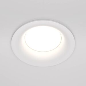 Луна за вграждане Maytoni Slim DL027-2-01W GU10 Ø8,5 см бяла - изглед след монтаж