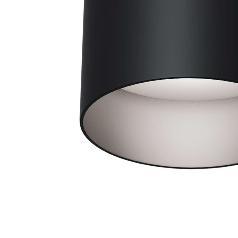 Луна за повърхностен монтаж Maytoni Slim C014CL-01B GU10 Ø8,5 см черна - детайл на дълбоко разположената фасунга