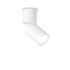 Спот за таван Ideal Lux Toby PL1 271538 GU10 Ø6 см бял - основен изглед
