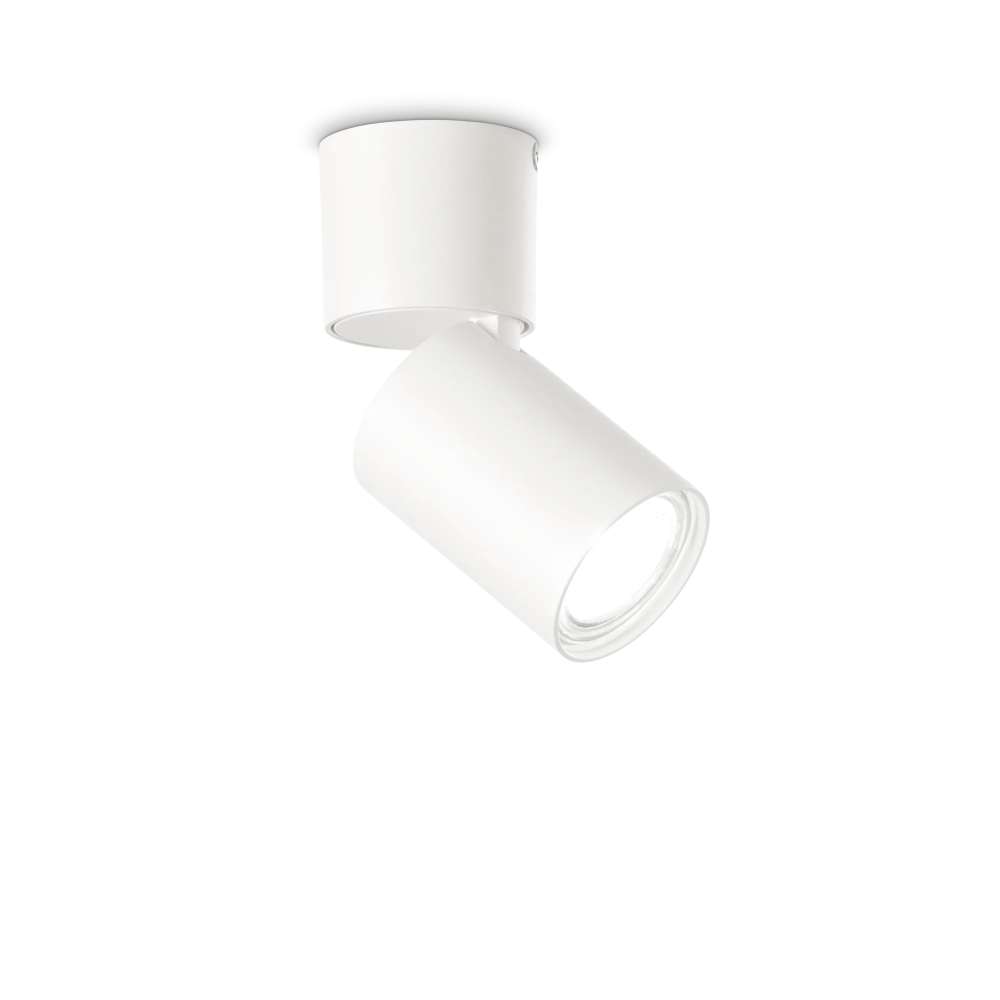 Спот за таван Ideal Lux Toby PL1 271538 GU10 Ø6 см бял - основен изглед