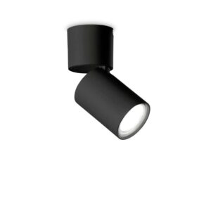 Спот за таван Ideal Lux Toby PL1 271545 GU10 Ø6 см черен - основен изглед