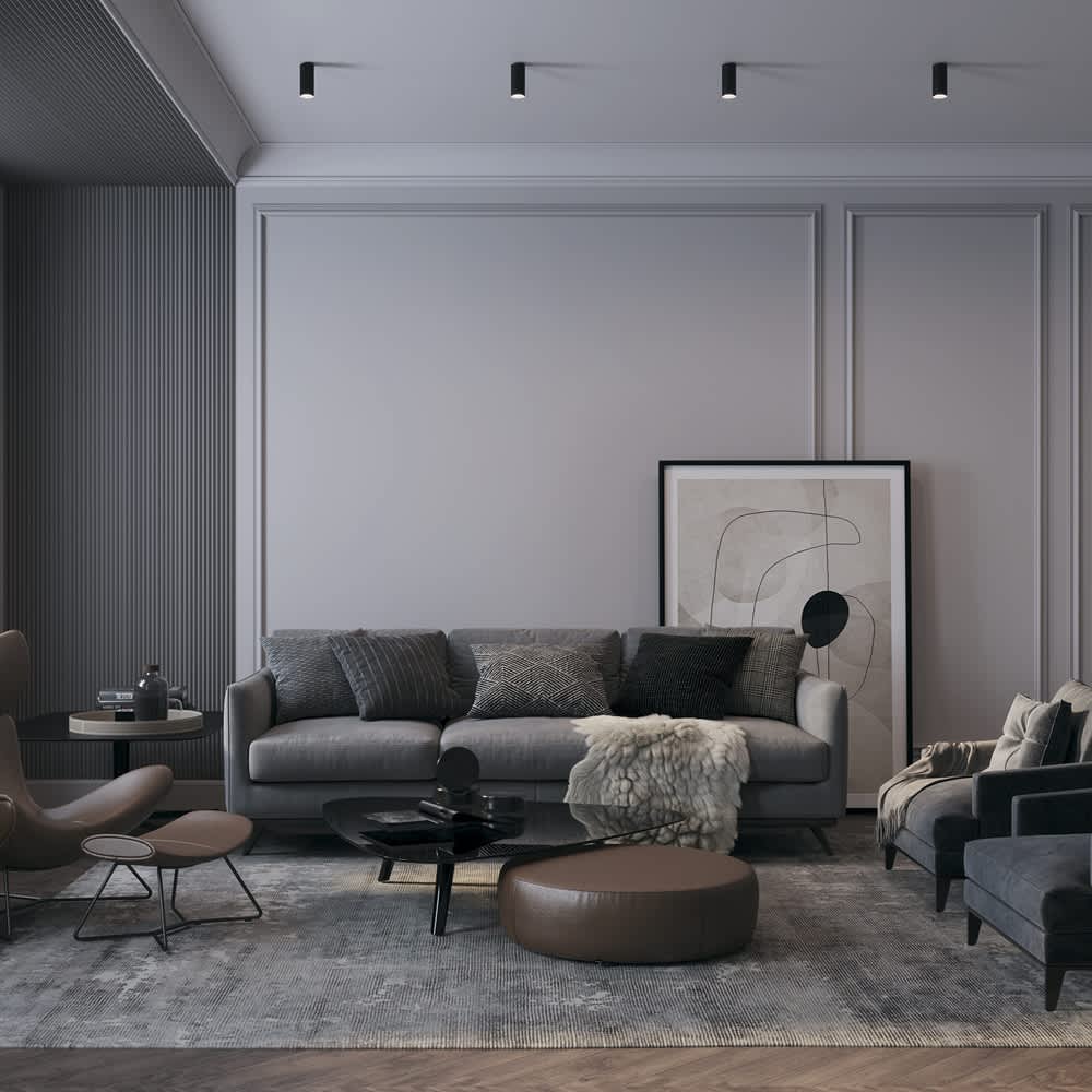 Луна за таван Maytoni Focus S C052CL-01B, приложение в интериор