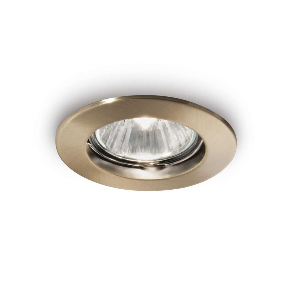 Луничка за вграждане Ideal Lux Jazz FI 083124 GU10 Ø7.3 см месинг