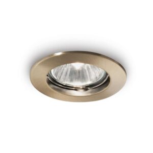 Луничка за вграждане Ideal Lux Jazz FI 083124 GU10 Ø7.3 см месинг