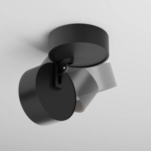 Черна LED луна Maytoni Lens C220CL-12W3K-B, накланяне на светлинната глава