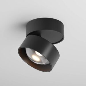 Черна LED луна Maytoni Lens C220CL-12W3K-B, основен изглед