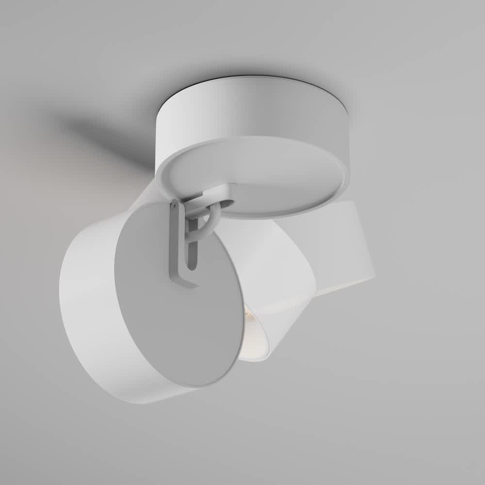 Бяла LED луна Maytoni Lens C220CL-12W3K-W, накланяне на светлинната глава