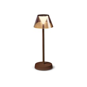 Настолна лампа Ideal Lux Lolita TL 286747 кафява - общ изглед