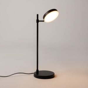 Maytoni Fad MOD070TL-L8B3K - черна настолна лампа с наклонен светещ диск