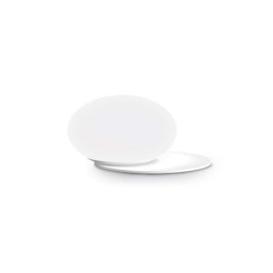 Ideal Lux Ninfea TL1 318325 - настолна лампа с бяло метално тяло и бяло матирано стъкло