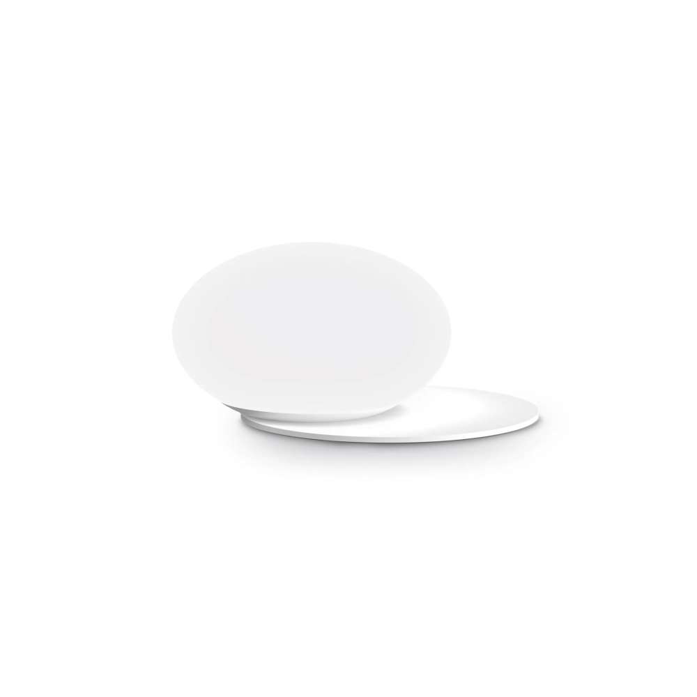 Ideal Lux Ninfea TL1 318325 - настолна лампа с бяло метално тяло и бяло матирано стъкло