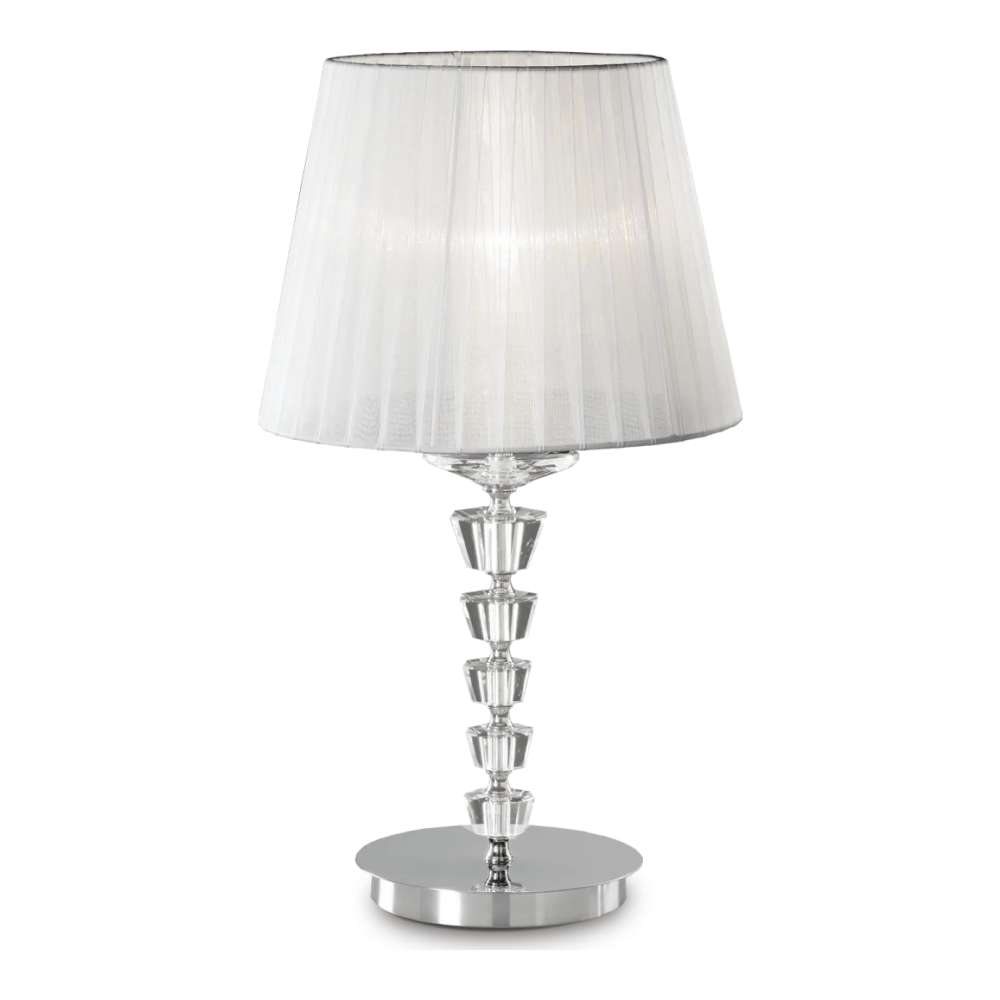 Настолна лампа Ideal Lux Pegaso TL1 Big 059259 1хE27 Ø30 см хром - продуктова снимка