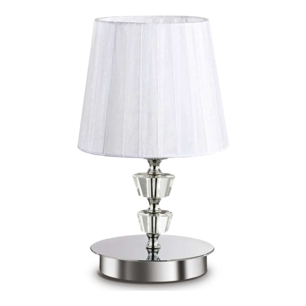Настолна лампа Ideal Lux Pegaso TL1 Small 059266 1хE14 Ø18 см хром - продуктова снимка