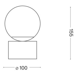 Perlage TL01 317823 - схема с размери в милиметри