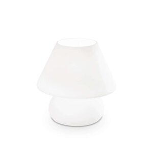 Ideal Lux Prato TL1 Big 074702 - настолна лампа в цвят бял, общ изглед