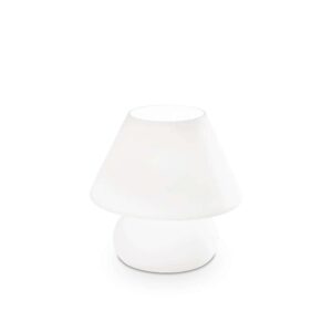 Ideal Lux Prato TL1 Small 074726 - настолна лампа в цвят бял, общ изглед