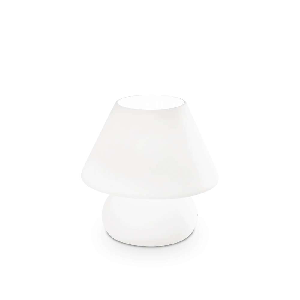 Ideal Lux Prato TL1 Small 074726 - настолна лампа в цвят бял, общ изглед