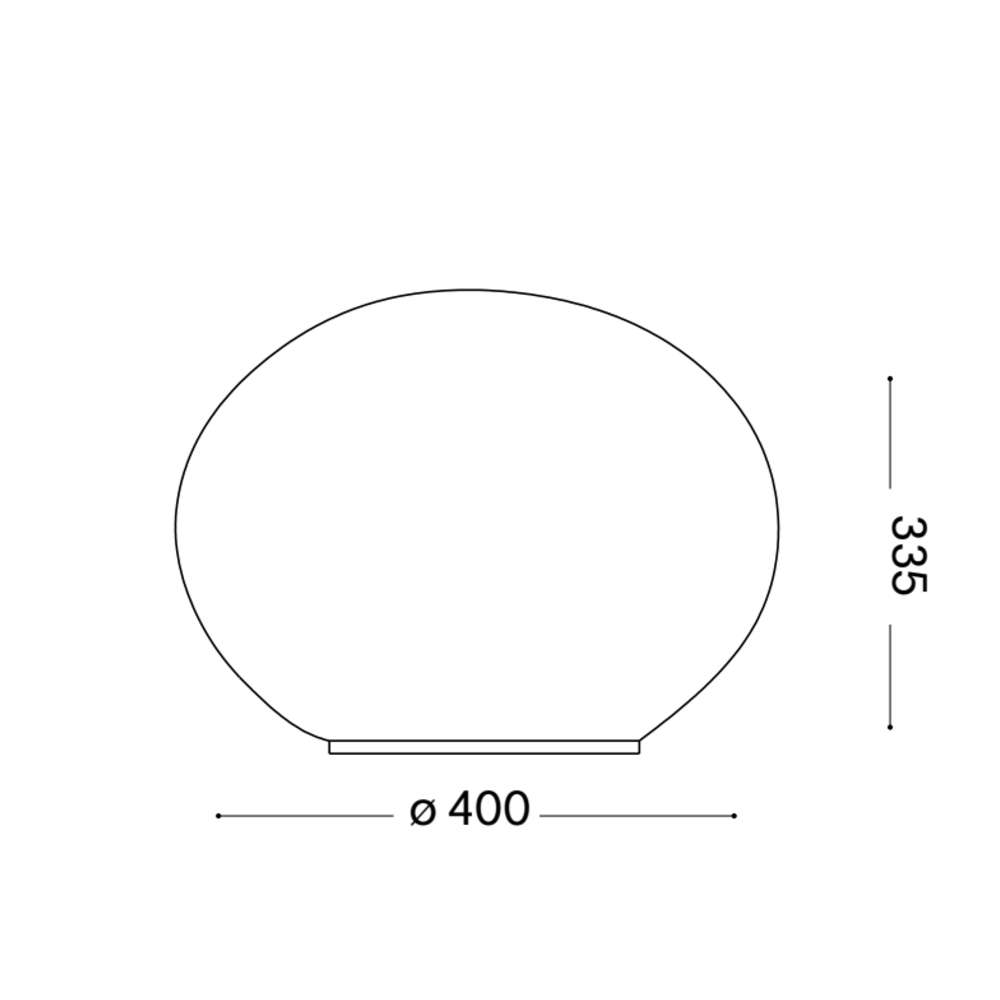 Ideal Lux Smarties TL1 D40 327914 - схема с размери