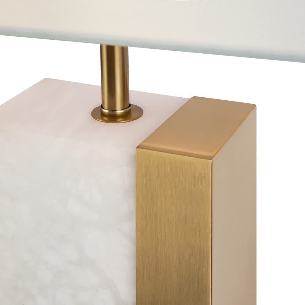 Maytoni Bianco Z031TL-01BS - детайл на алабастъра и металните части