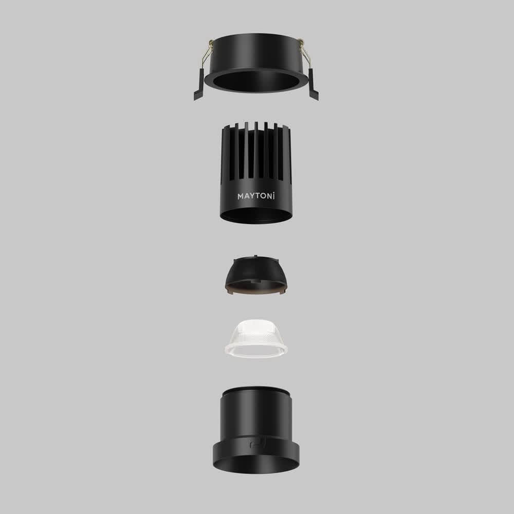 Оптична леща Maytoni Dip Lens003D45-15W 36°, място на лещата в DL118