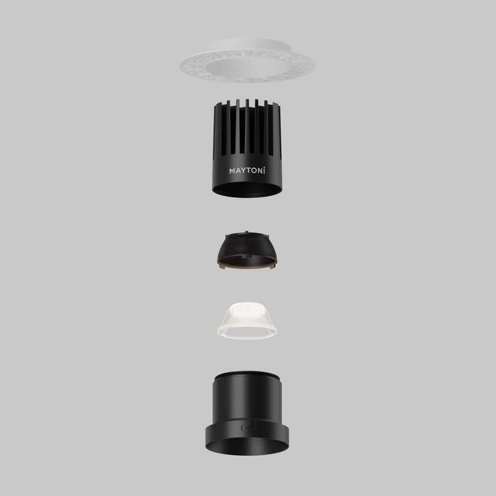 Оптична леща Maytoni Dip Lens003D45-15W 36°, място на лещата в DL122