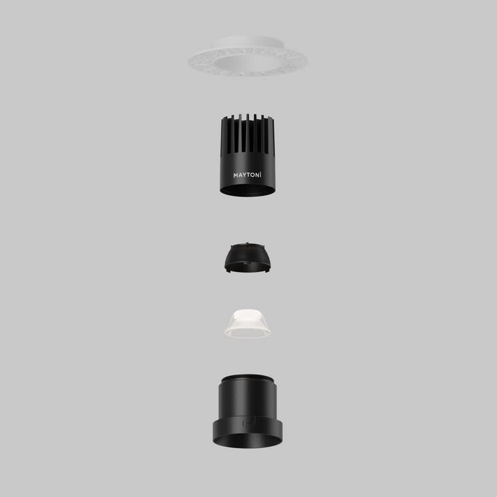Оптична леща Maytoni Dip Lens003D35-10W 36°, място на лещата в DL119