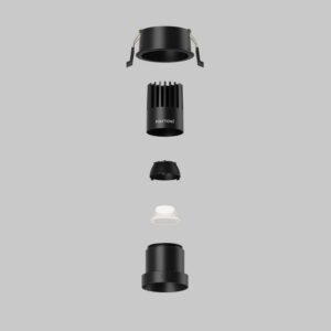 Оптична леща Maytoni Dip Lens003D35-10W 36°, място на лещата в DL115