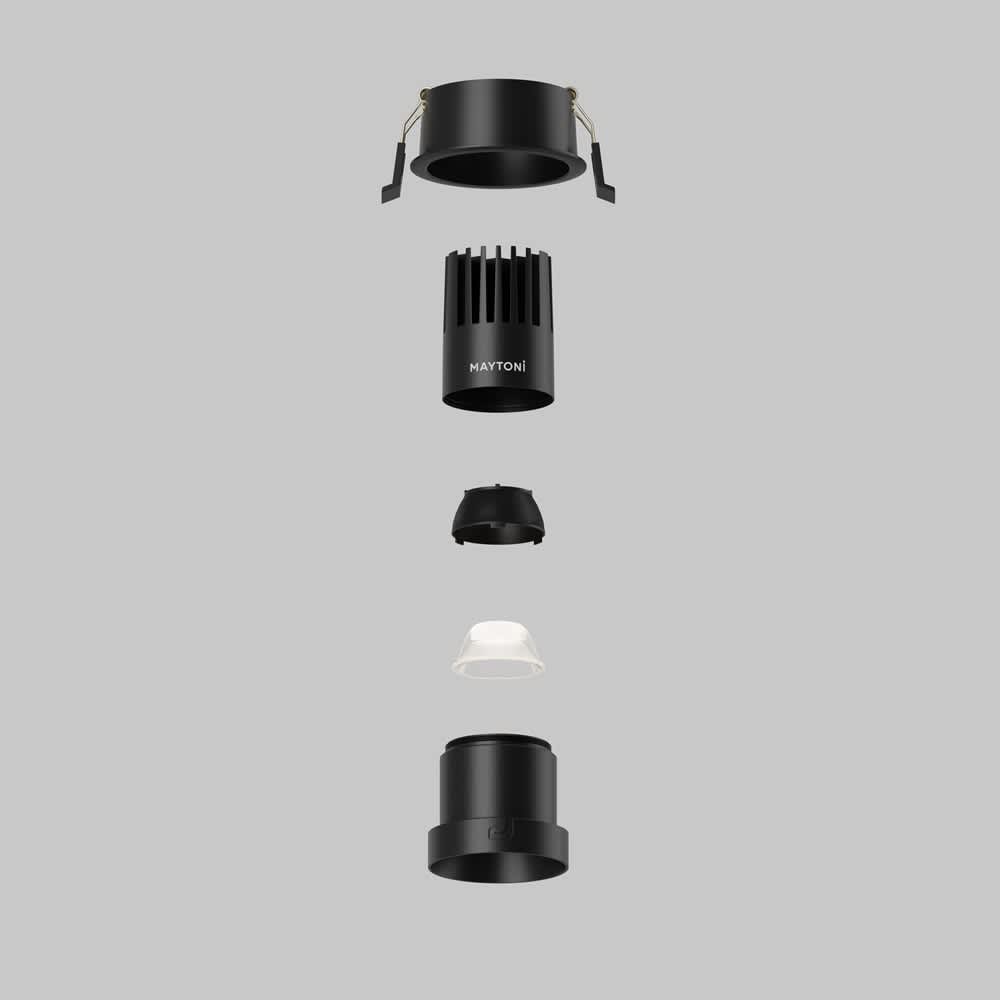 Оптична леща Maytoni Dip Lens003D35-10W 36°, място на лещата в DL115