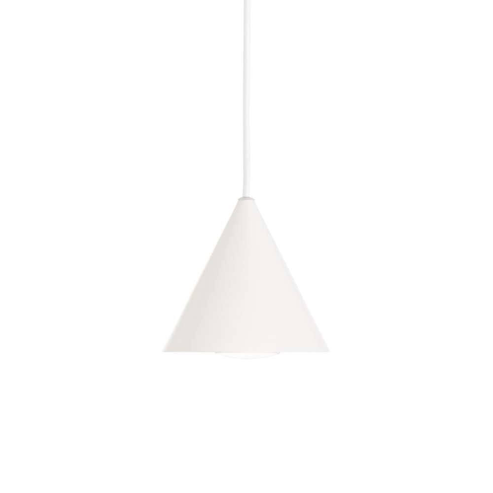 Бял метален пендел Ideal Lux A-line SP1 D13 232690 с конусовиден абажур