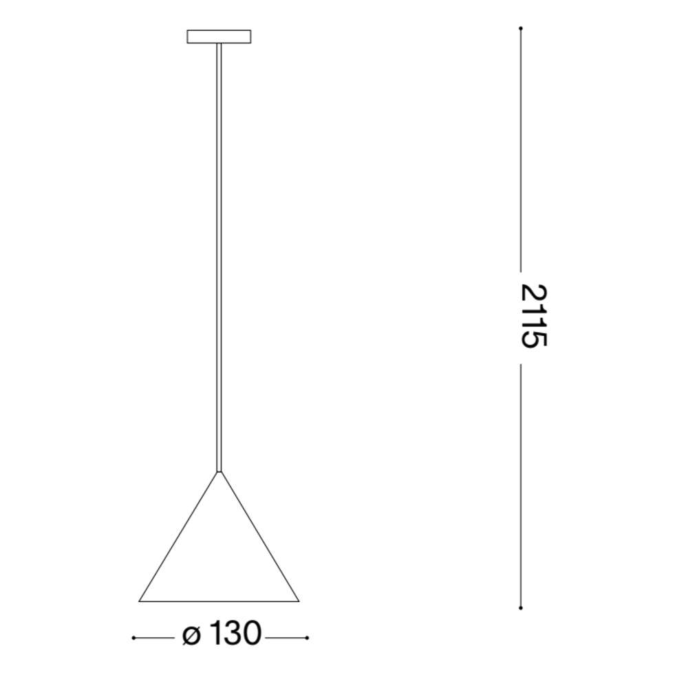 Схема с размери на пендел Ideal Lux A-line SP1 D13 232713