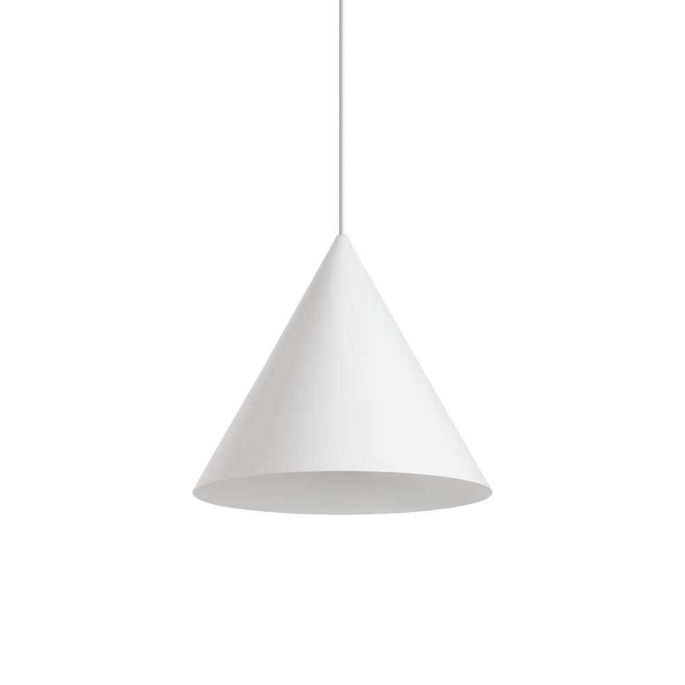 Бял метален пендел Ideal Lux A-line SP1 D30 232720 с конусовиден абажур
