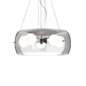 Пендел Ideal Lux Audi-10 SP5 103983 E27 Ø48.5 см опушено стъкло