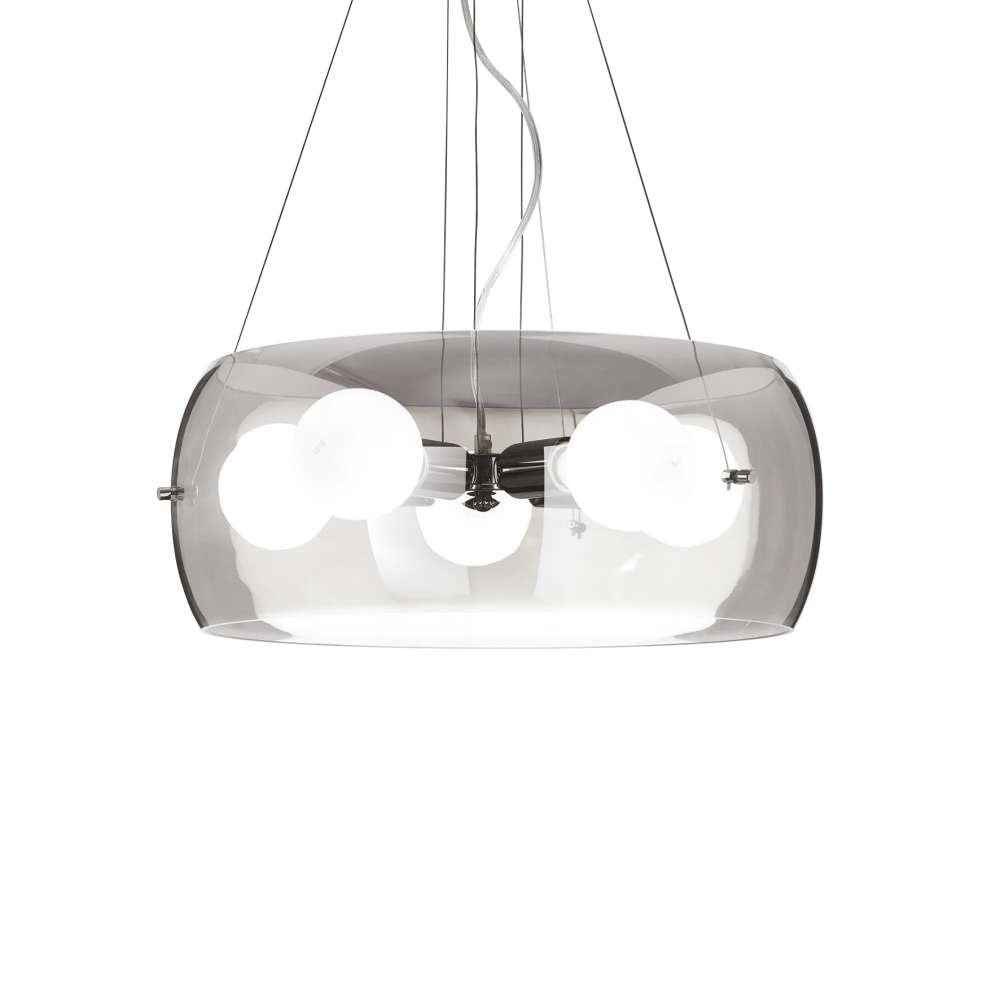 Пендел Ideal Lux Audi-10 SP5 103983 E27 Ø48.5 см опушено стъкло
