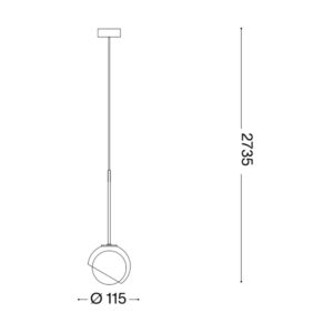 Ideal Lux Bloom SP1 D12 366630 - схема с размери