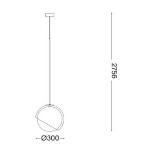 Ideal Lux Bloom SP1 D30 366692 - схема с размери Ideal Lux Bloom SP1 D30 366692 - схема с размери