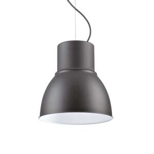 Пендел Ideal Lux Breeze SP1 Big 232041 - сив метален абажур с бяла вътрешност