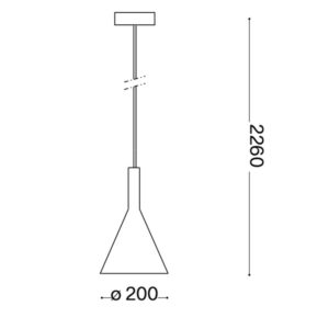 Cocktail SP1 Small 074337 - схема с размери Официална схема с размерите в милиметри на Ideal Lux Cocktail SP1 Small 074337