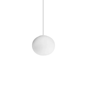Пендел Ideal Lux Cotton SP1 D13 297781 с малък бял стъклен абажур Ø13 см