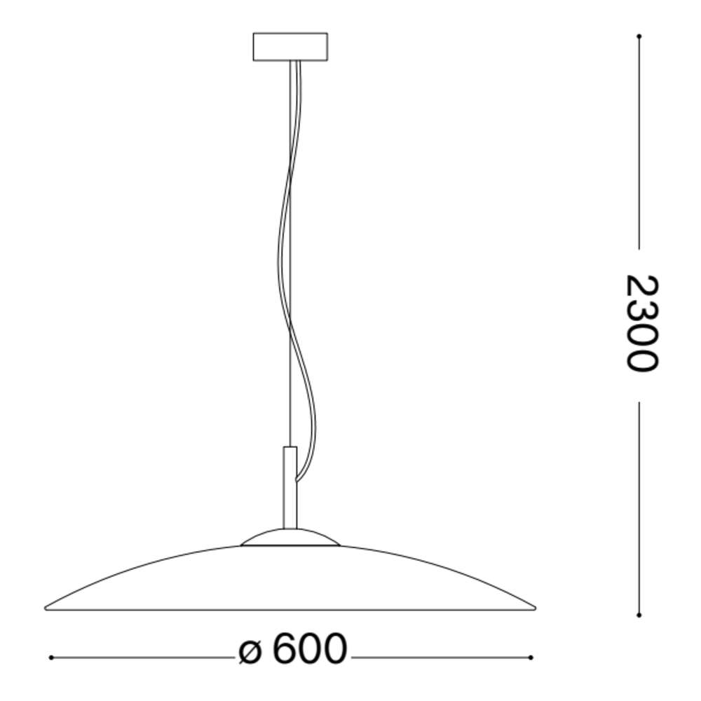 Схема с размери на Ideal Lux Eclipse SP1 BIANCO 338767
