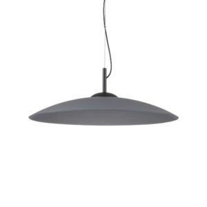 Пендел за хол Ideal Lux Eclipse SP1 NERO 338774 с широк стъклен абажур Ø60 см
