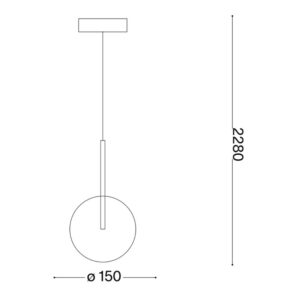 Схема с размери на Ideal Lux Equinoxe SP01 D15 306537